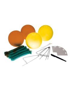 6" Hi-Vis Crab Floats - 150mm Crabbing Accessories Kit-Clips,Ropes,ID Tags + Pen