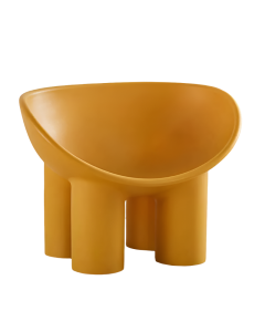 Elephant Leg Design Bench - Yellow