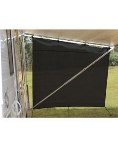 Camec Black Privacy End Caravan 2.1M X 1.8M With Ropes And Pegs