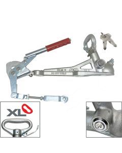 ALKO LOCKABLE COUPLING 3500KG FIXED 4 BOLT HOLE WITH PARK BRAKE