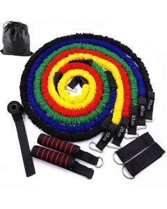 150lbs Resistance Bands Set - 11pc Home Gym Equipment