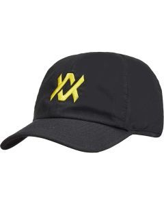 VOLKL Perforated Tennis Hat Baseball Cap Large Logo - Black/Neon Yellow