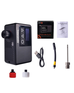 Mini Electric Bike Air Pump 120PSI Pocket-Sized with Digital Display Black