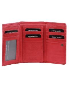 Pierre Cardin Womens Soft Italian Leather RFID Rustic Purse Wallet - Pink