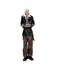 Halloween Butler Skeleton With Tray