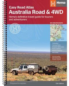 HEMA Map Australia Road and 4WD Easy Read Atlas : Edition 13