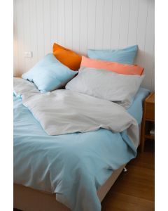 2x Square European Pillow Covers - 100% Cotton - Skylar