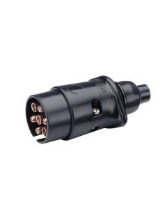Narva 82181BL 7 Pin Large Round Plastic Trailer Plug