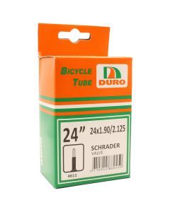 Duro 24 x 1.90/2.125 Bicycle Tyre Tube for 24" Inch Bikes Schrader Valve