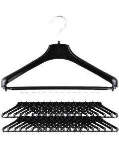 60x 400mm Heavy Duty Suit Hangers - Commercial Jacket/Pants Holder (R50S)
