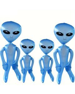 Inflatable Alien Party Figures (Set of 4)