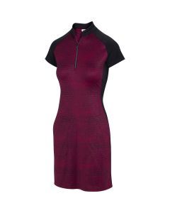 Greg Norman ML75 STR Gator Short Sleeve Zip Golf Dress - Black