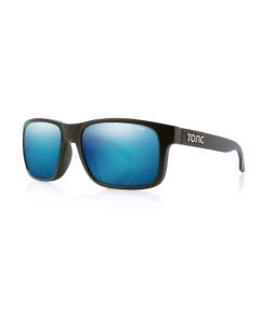 Tonic Mo Polarised Sunglasses with Glass Blue Mirror Lens and Matte Black Frame