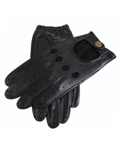 Dents Mens Premium Kangaroo Leather Unlined Driving Gloves - Black