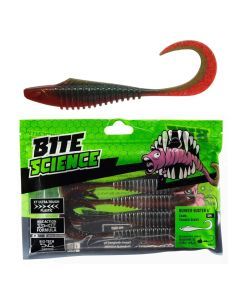 5 Pack of 6 Inch Bite Science Bunker Buster Soft Plastic Lures - Camo