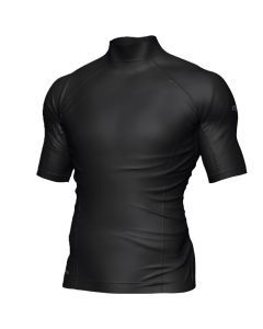 Mirage Men's Short Sleeve Lycra Rash Shirt Top (Black)