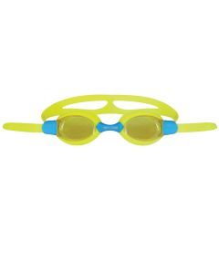 Mirage Slide Yellow Kids Swimming Goggles with Bonus Silicone Ear Plugs