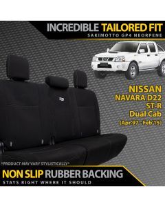 Nissan Navara D22 ST-R Neoprene Rear Row Seat Covers (In Stock)