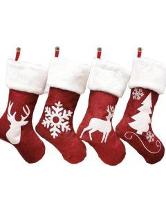Christmas Stocking Pendant Set (4pcs)