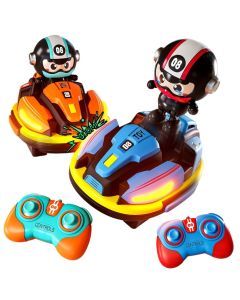 Remote Control Dual Bumper Cars Set with Lights