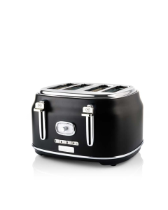 Westinghouse Retro Series 4 Slice Toaster with Removable Crumb Tray - Black - WKTTB809