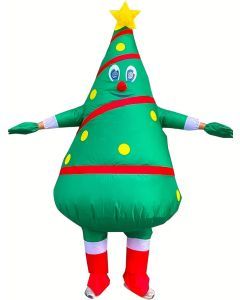 Men's Inflatable Christmas Tree Costume Full Set