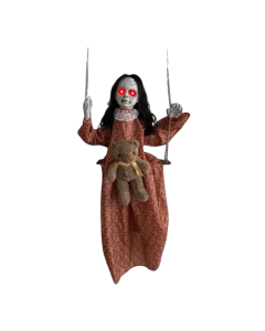 Glowing Eyes Halloween Hanging Doll