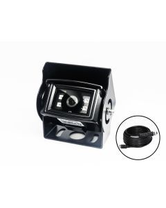 SafetyDave 92° AHD Square Camera (Black) With 15m Heavy Duty 3 in 1 Camera Cable