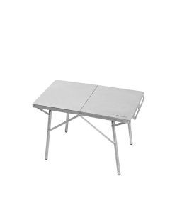 Stainless Steel Folding Camping Table Heat And Scratch Resistant Silver