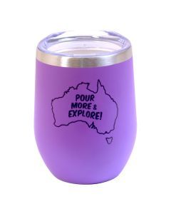 Purple Keep Cup - Pour More and Explore!