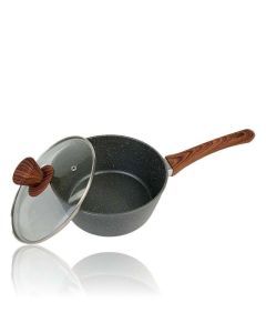 Clevinger 20cm Marble Non-Stick Saucepan Pot with Lid