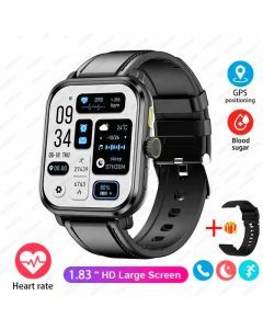 Smart Bluetooth Fitness Tracker Watch with Voice Assistant and Magnetic Charging
