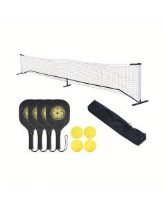 Portable Pickleball Net Set with Paddles