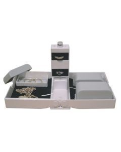 Jewellery Case Organiser - Earring & Necklace Display Holder Storage Rack
