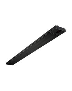 Heatstrip Radiant Slimline Electric Patio Heater 2200W w/ Remote - Black (Indoor/Outdoor Alfresco)