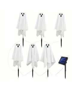 Solar Garden Lights 6-Pack Halloween Ghosts