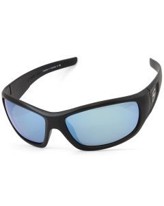 Dirty Dog Sythe Satin Black/Grey-Ice Blue Mirror Polarised Men's Sunglasses