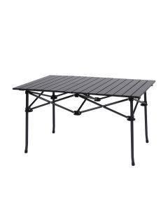 Levede Folding Camping Table Portable Aluminium Outdoor Picnic Garden Black