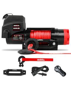 X-BULL Electric Winch 6000LBS 12V BOAT Synthetic Rope Wireless Remote 4WD ATV UTV