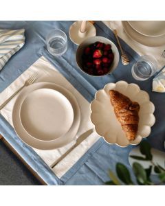 100% Cotton Linen Placemats - Blue Bell (set of 2)