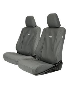 Razorback 4x4 XP7 Heavy Duty Canvas Front Seat Covers For a Toyota HiLux 8th Gen (Cloth Seats Only)