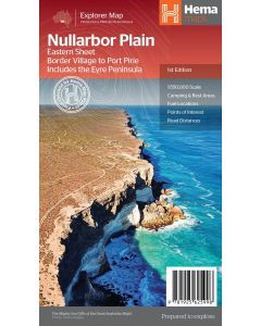 Hema Nullarbor Plain - Eastern Map - Border Village to Port Pirie