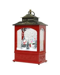 Christmas Snow Wind Lantern with LED Light and Music
