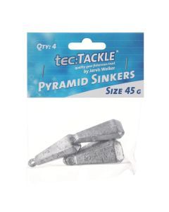 4 Pack of Jarvis Walker Size 45g Pyramid Sinkers