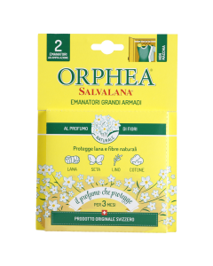 Orphea 2pcs Clothes Protector Flower Scented Natural Diffuser for Closet Wardrobe Hangers