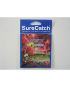 Surecatch Whiting Rig with Size 8 Chemically Sharpened Hooks and Lumo Beads