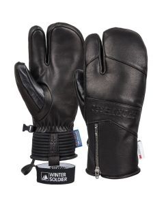 Winter Ski Gloves - Goatskin Leather Mittens