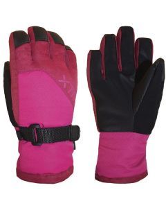 XTM Zoom Kids Snow Ski Winter Gloves Berry Pink