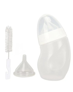 3pcs Pet Nursing Bottle Kit Curved Bottle Body For Newborn Puppies & Kittens Dog Cat