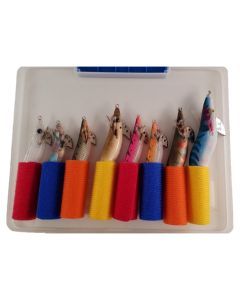 Daiichiseiko Egi Case With Detachable Jig Covers - Squid Jig Tackle Tray